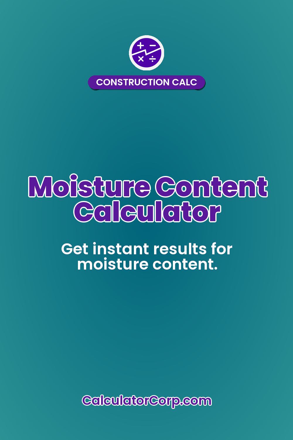 Moisture Content Calculator
