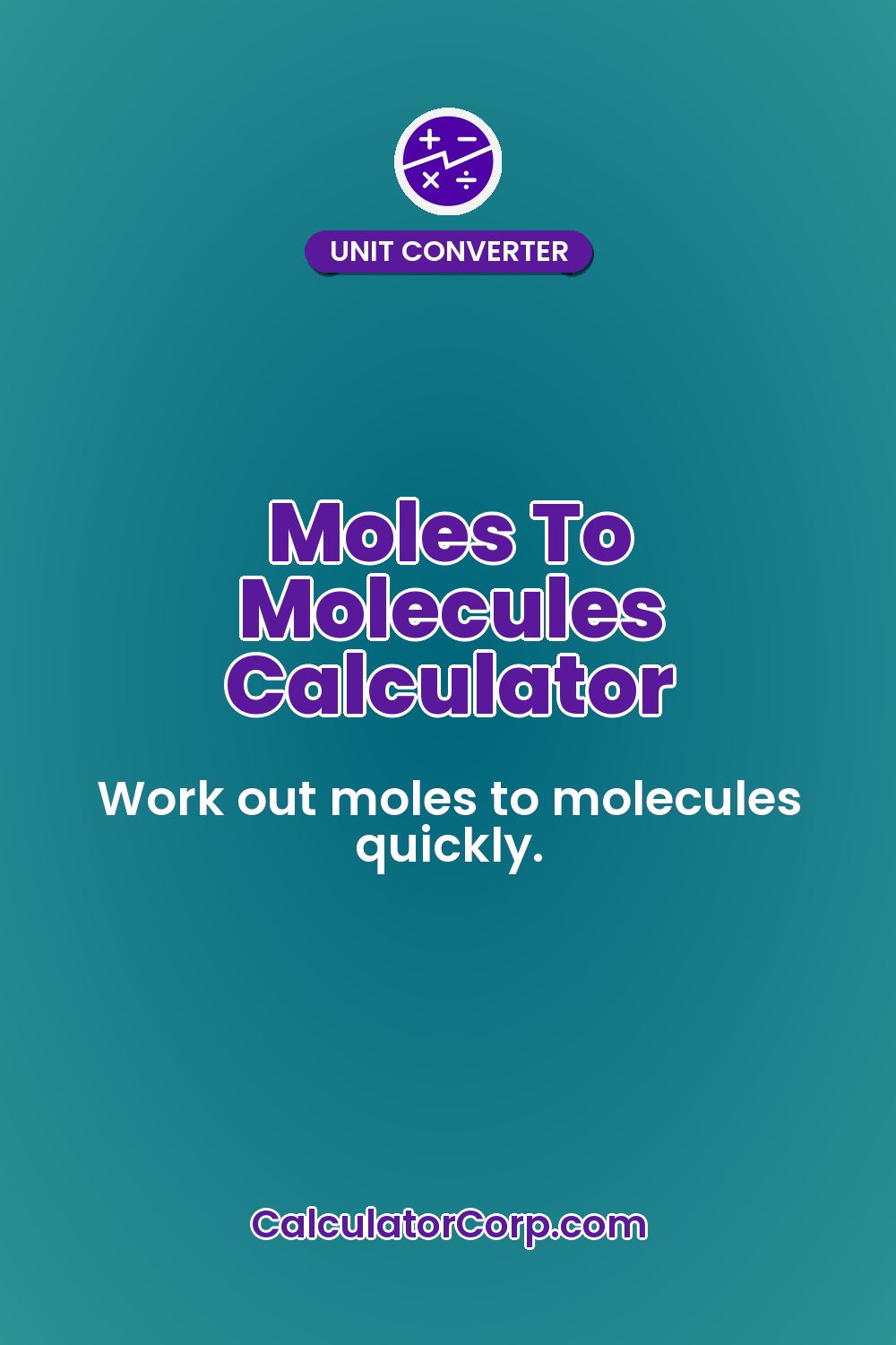 Moles To Molecules Calculator
