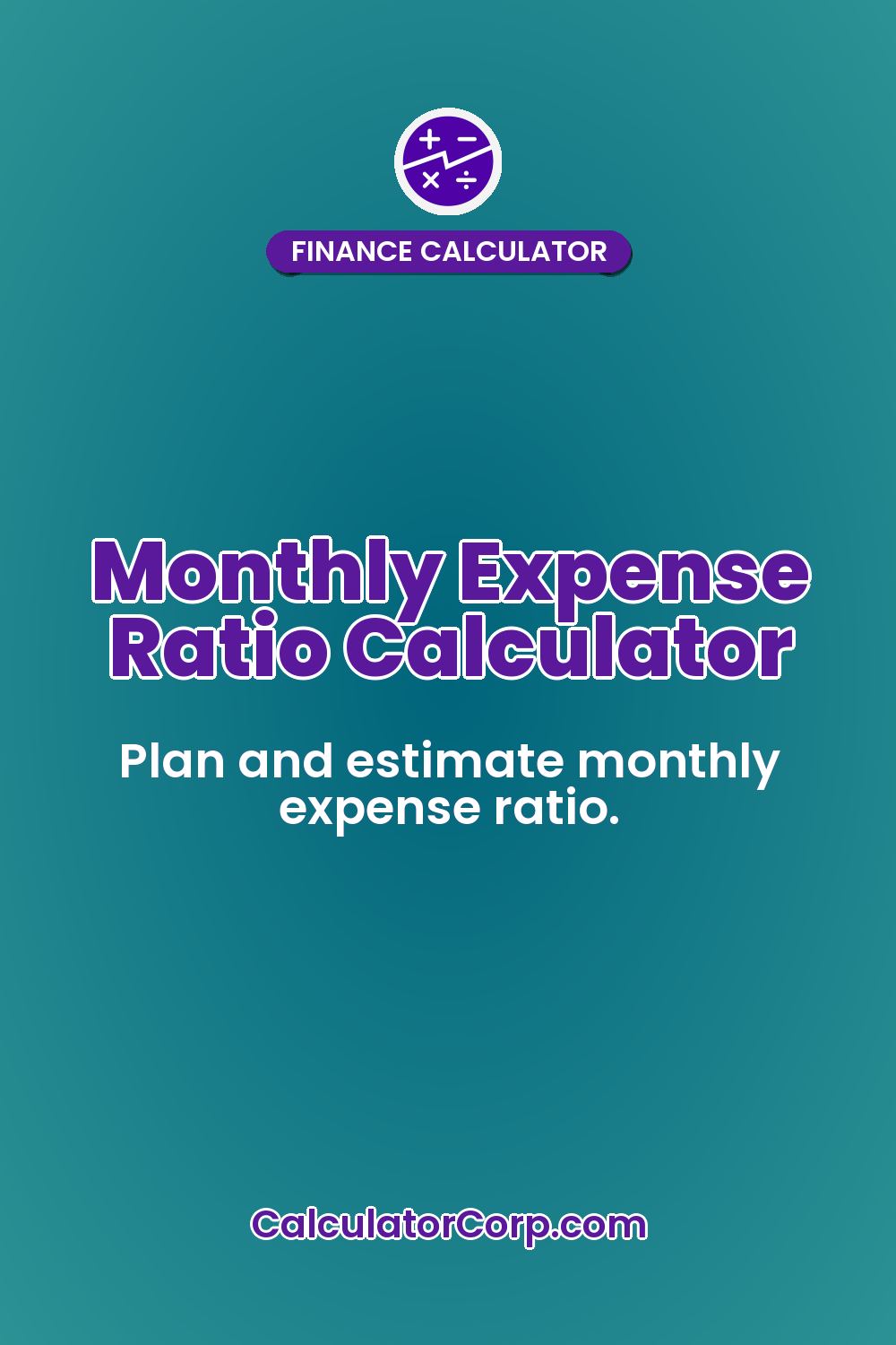 Monthly Expense Ratio Calculator