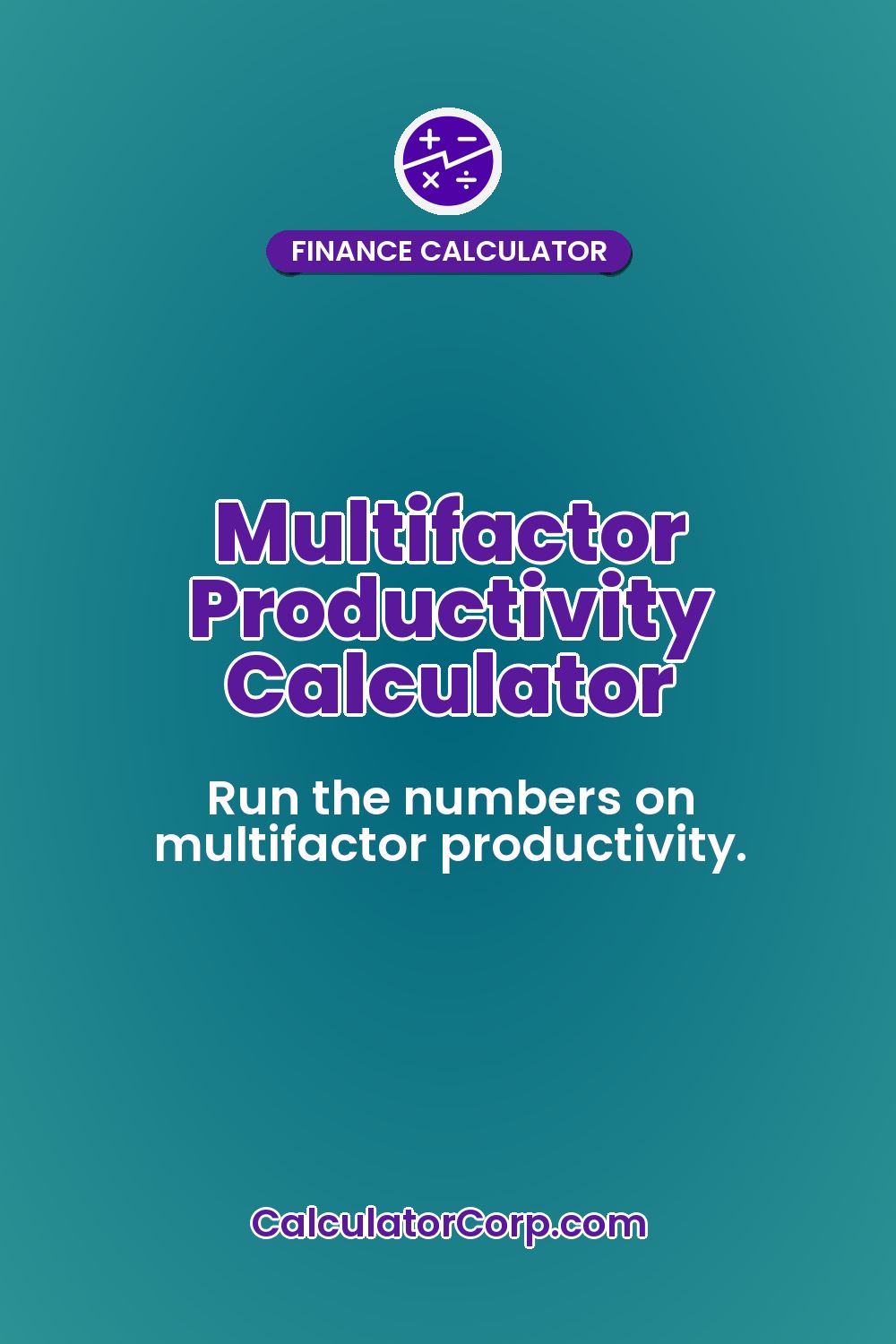 Multifactor Productivity Calculator