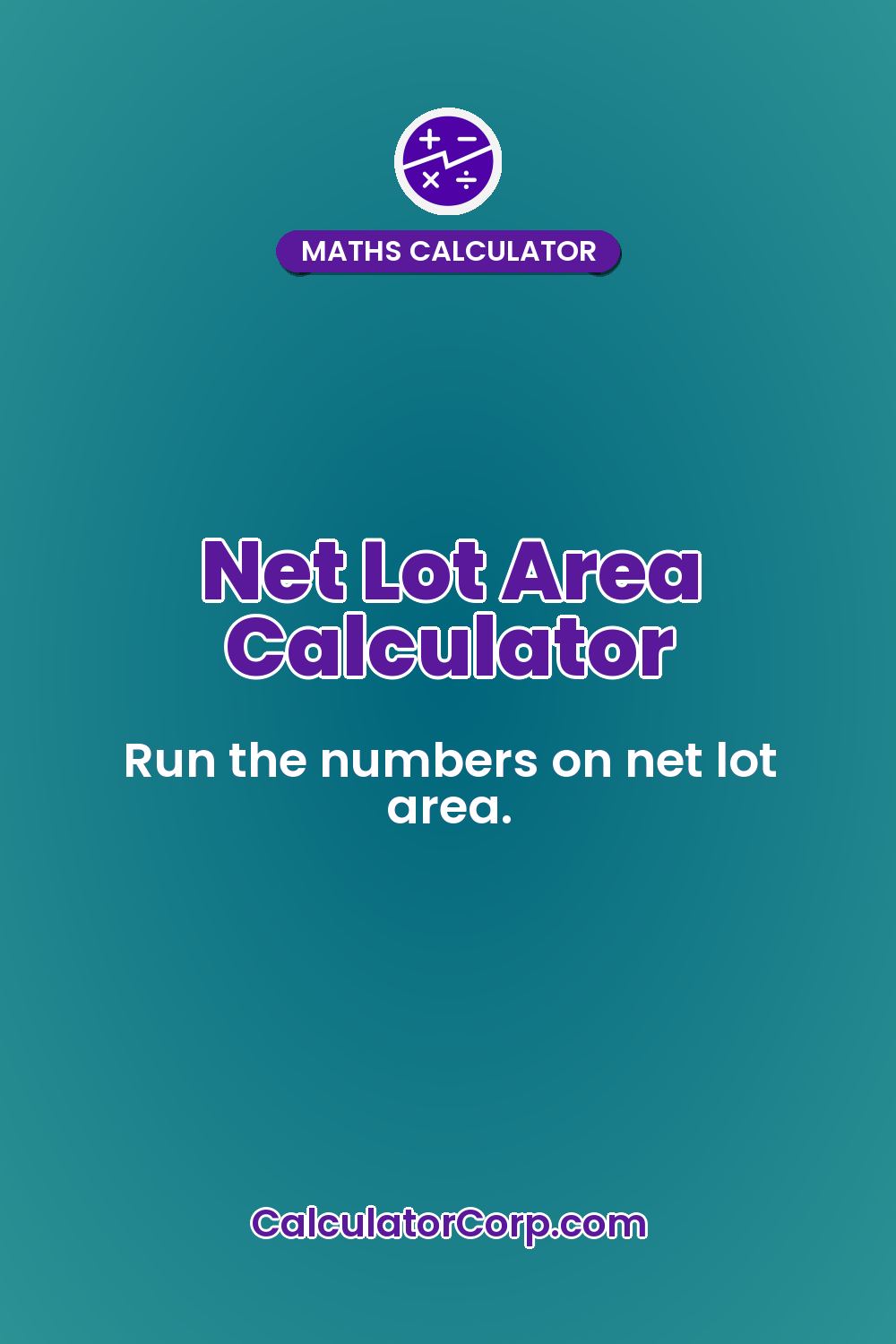 Net Lot Area Calculator