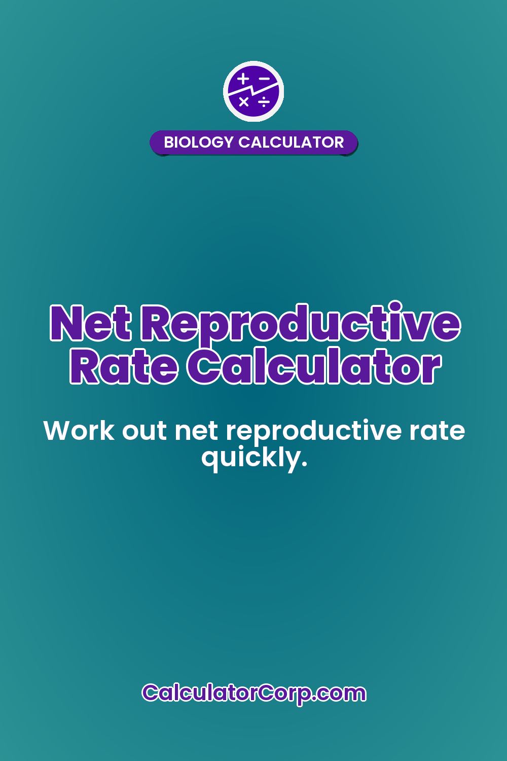 Net Reproductive Rate Calculator
