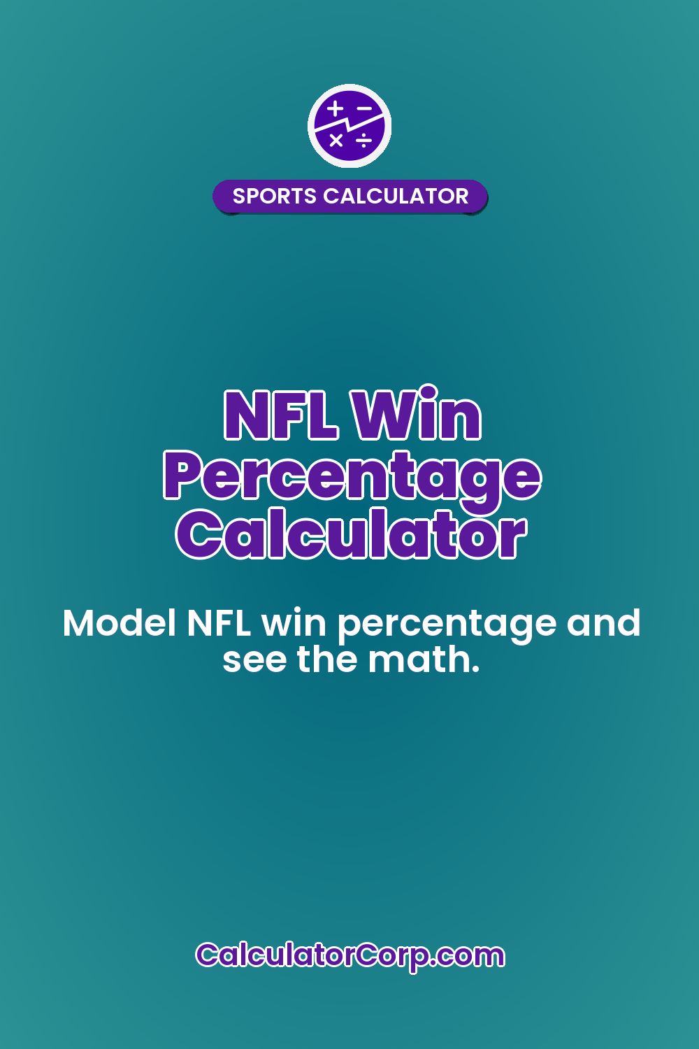 NFL Win Percentage Calculator