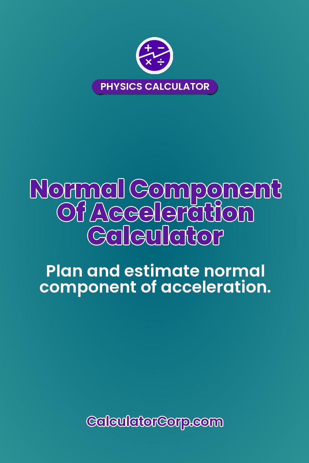Normal Component Of Acceleration Calculator