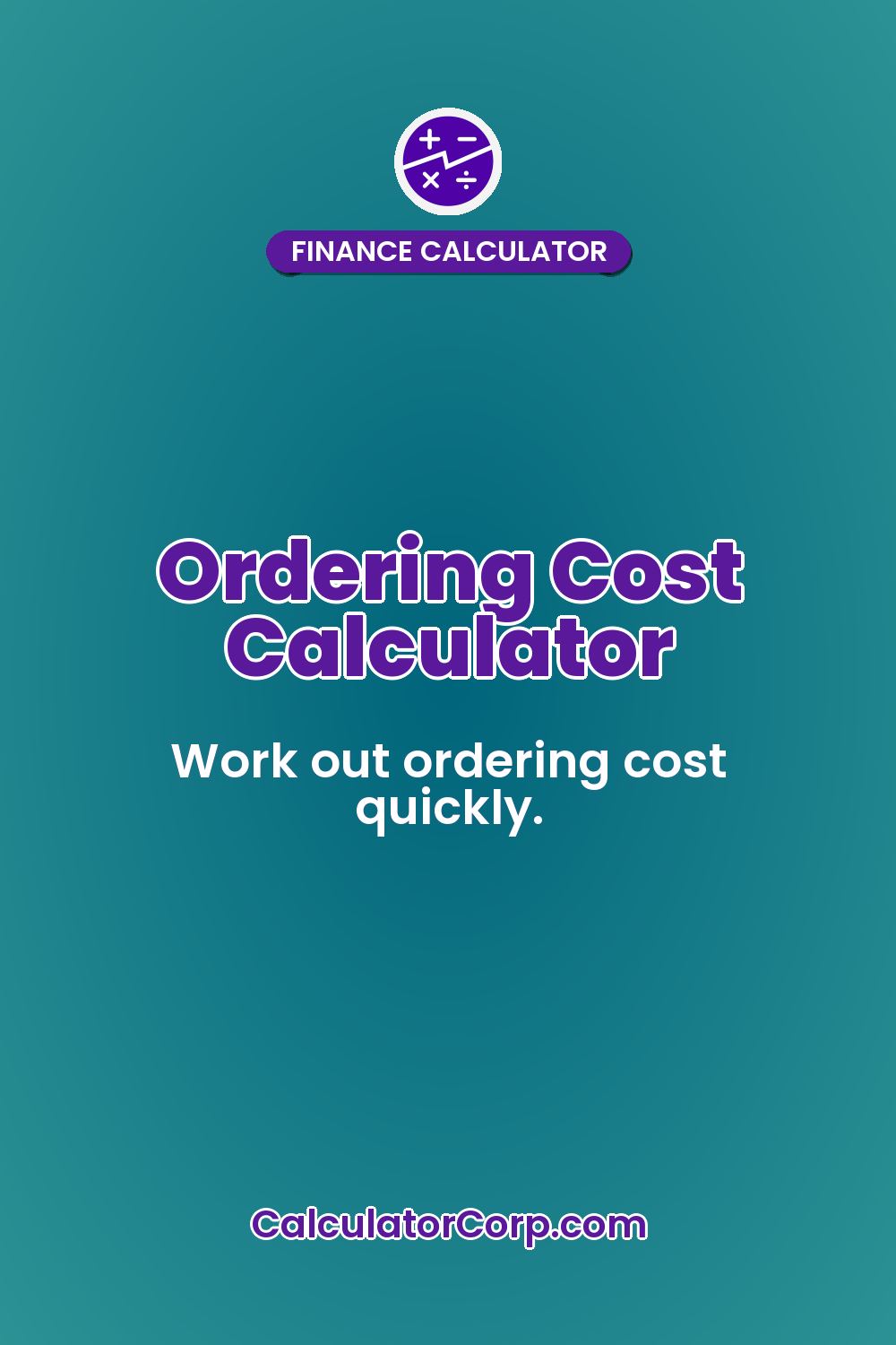 Ordering Cost Calculator