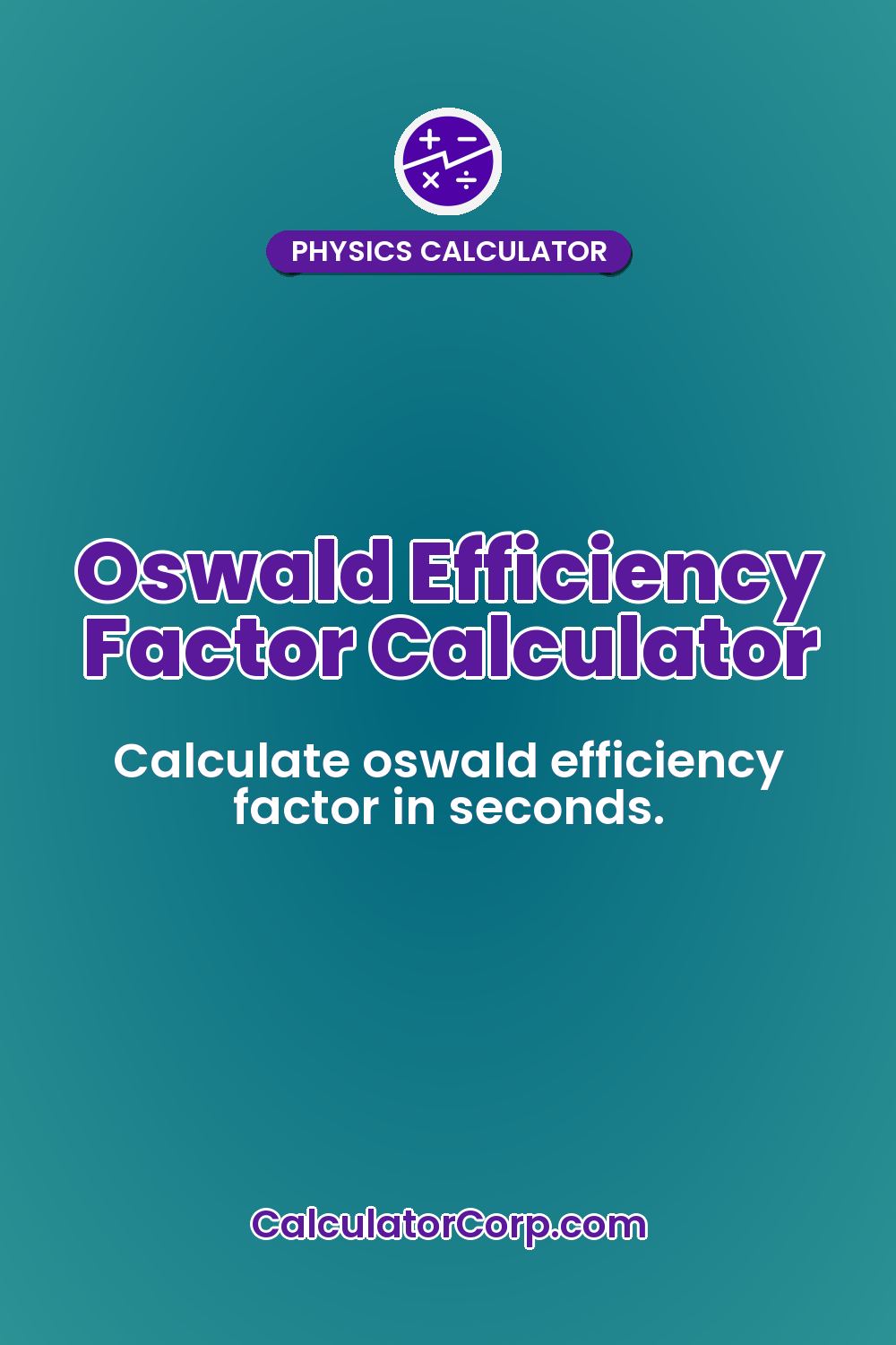 Oswald Efficiency Factor Calculator
