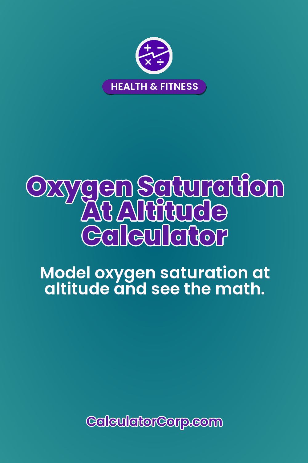 Oxygen Saturation At Altitude Calculator
