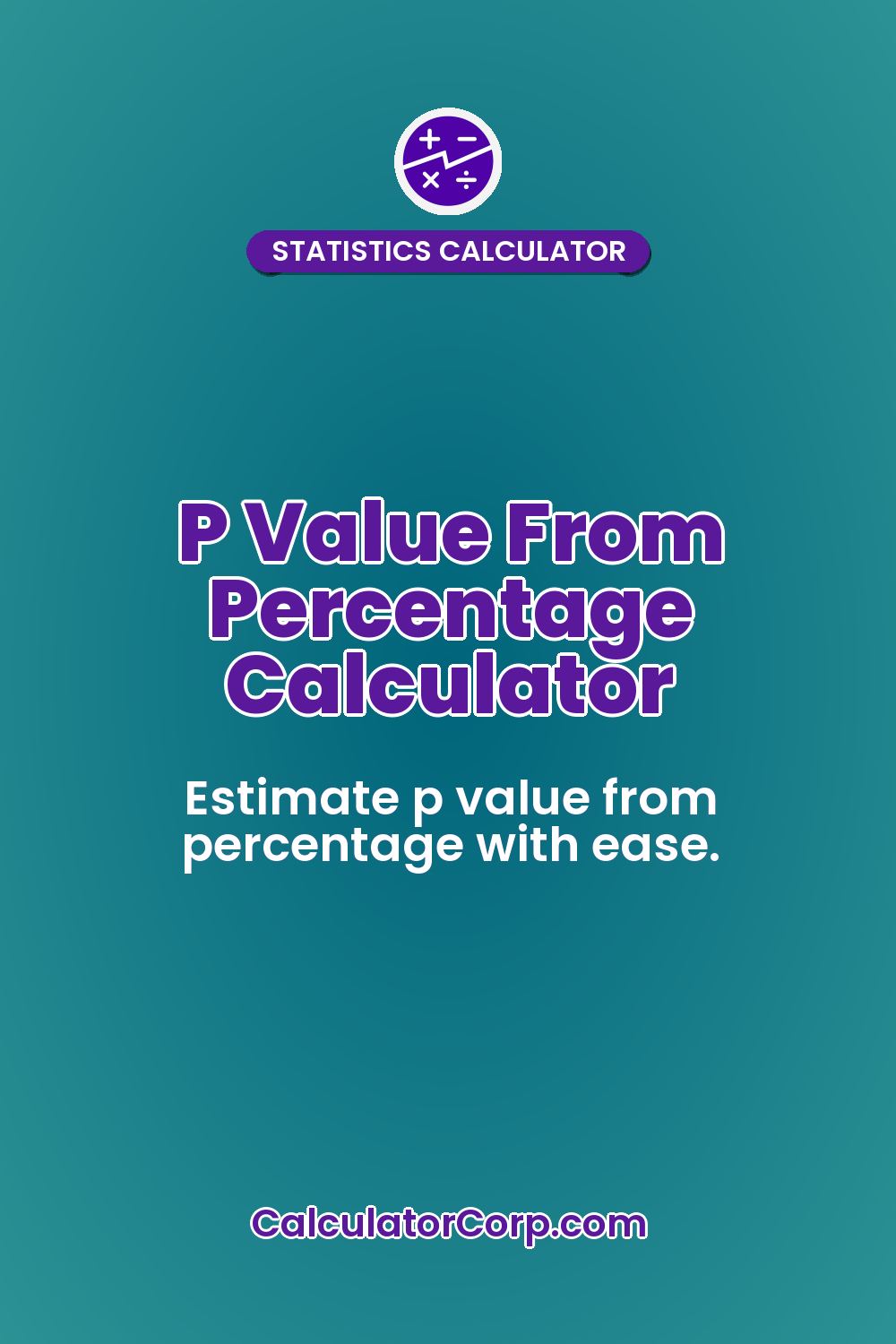 P Value From Percentage Calculator