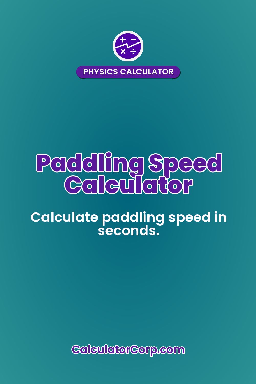 Paddling Speed Calculator