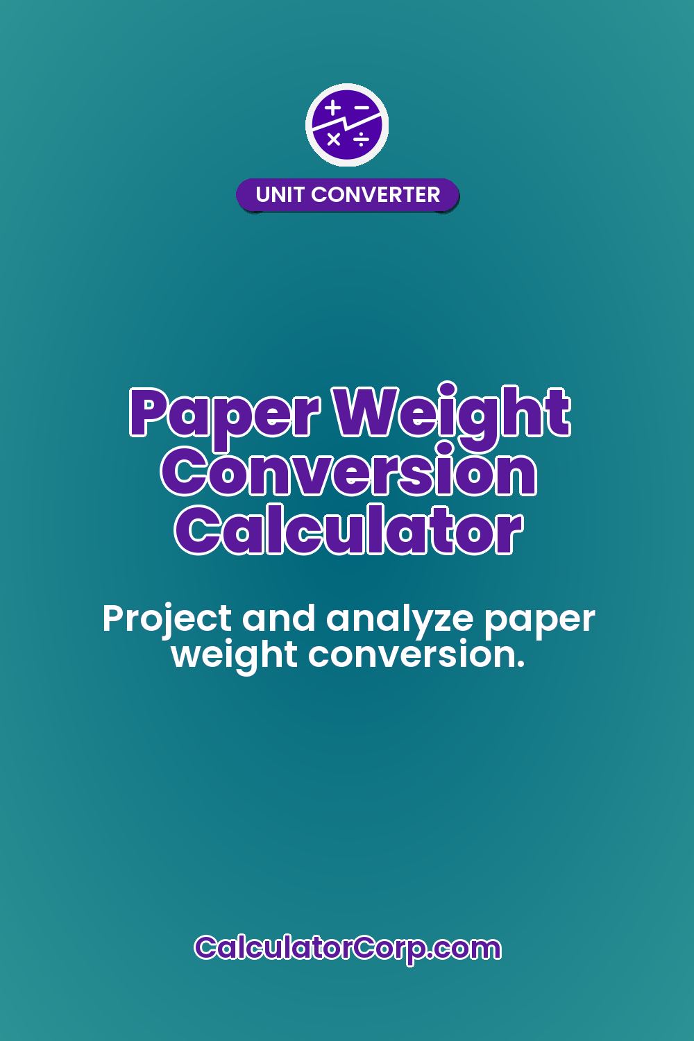 Paper Weight Conversion Calculator