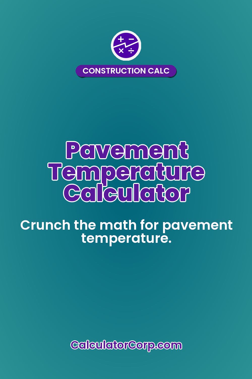 Pavement Temperature Calculator