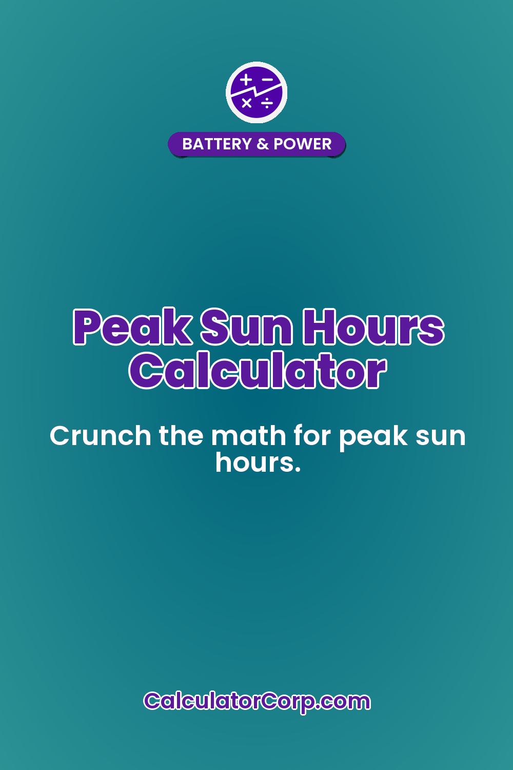 Peak Sun Hours Calculator