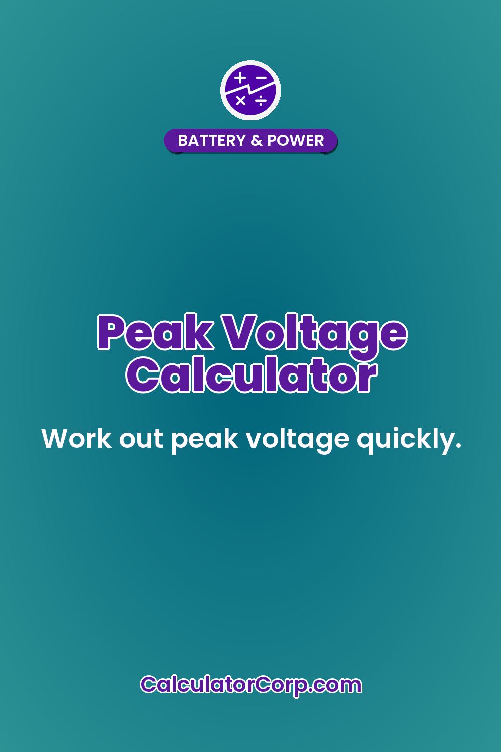 Peak Voltage Calculator