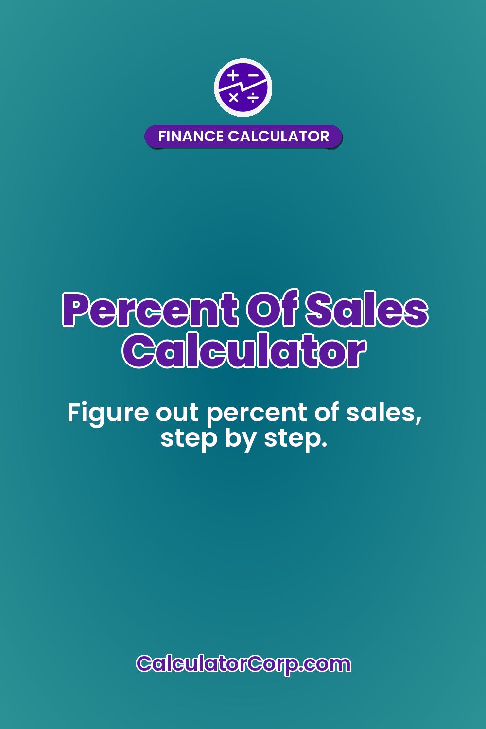 Percent Of Sales Calculator