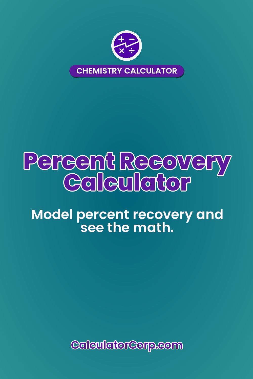 Percent Recovery Calculator
