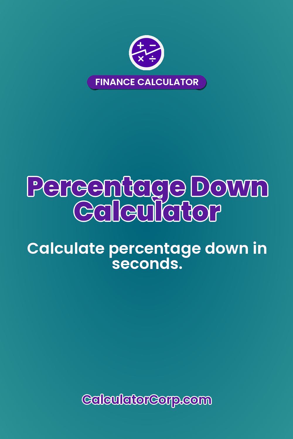 Percentage Down Calculator
